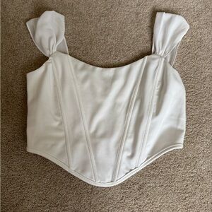 Altar'd State White Sleeveless Bustier